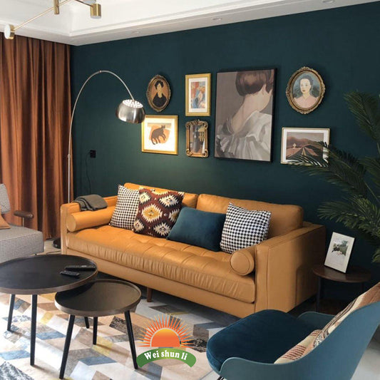 Solid Wood Leg Support Light Tan 2 Seater Living Room Furniture Sets Sofa Fabric Couch