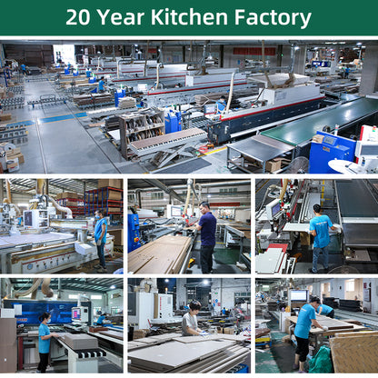 Customized Wood Plywood MDF Kitchen Cabinets Set Kitchen Island Table