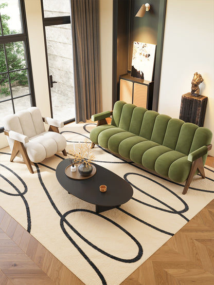 Home Furniture Double Fabric Sofa Set Convertible Bed