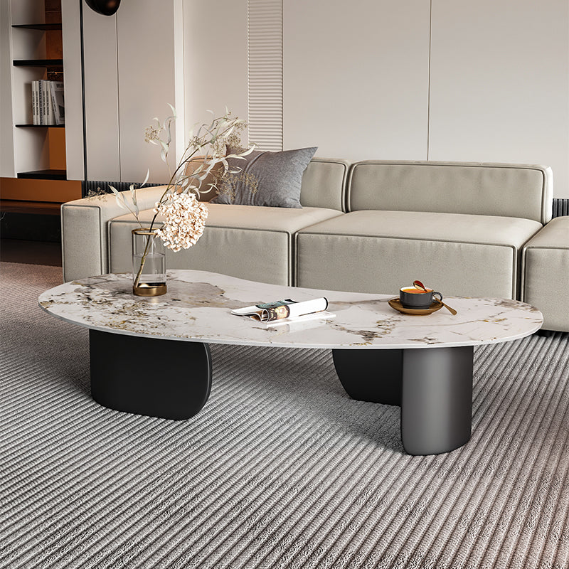 Rock Board Tea Table Black Cashew Nut Coffee Tables