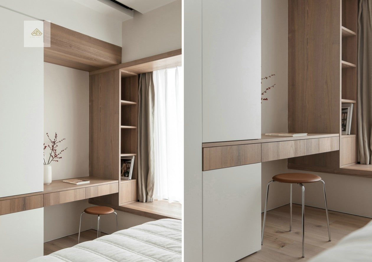 One-Stop Solution Cabinet Layout 3D Rendering Interior Bedrooms Farmhouses Home Furniture