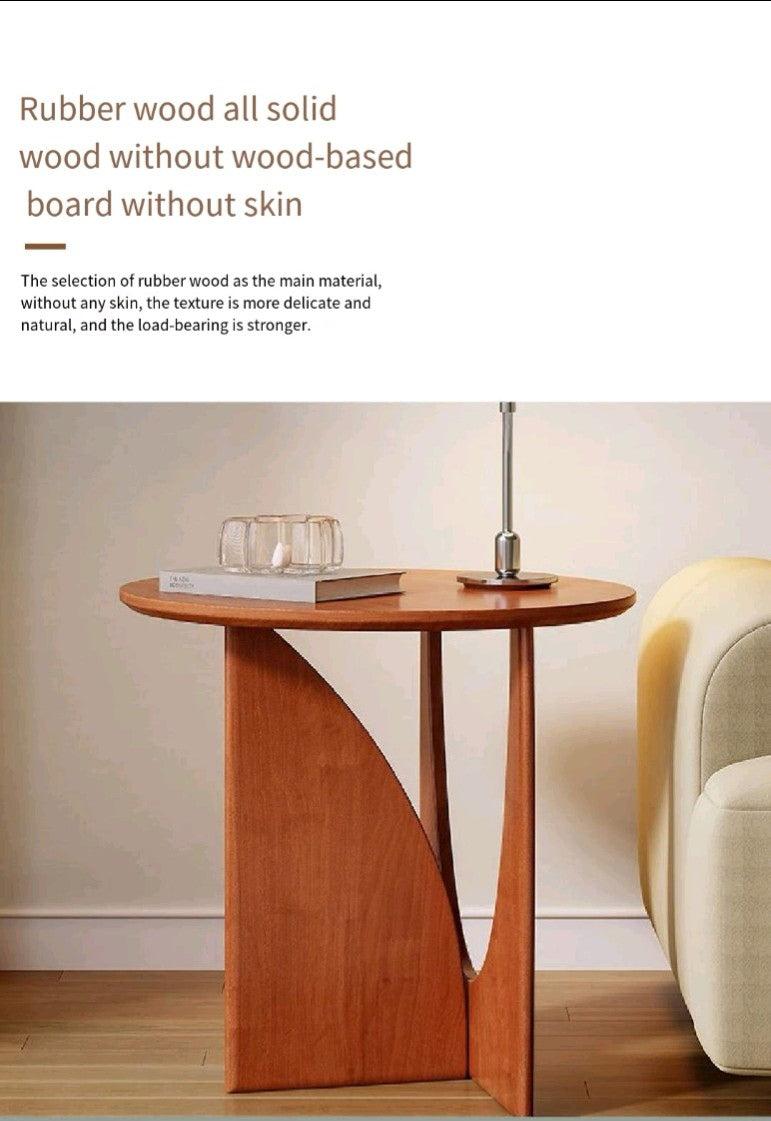 Nordic All Solid Wood Corner Table Modern Living Room Console Table