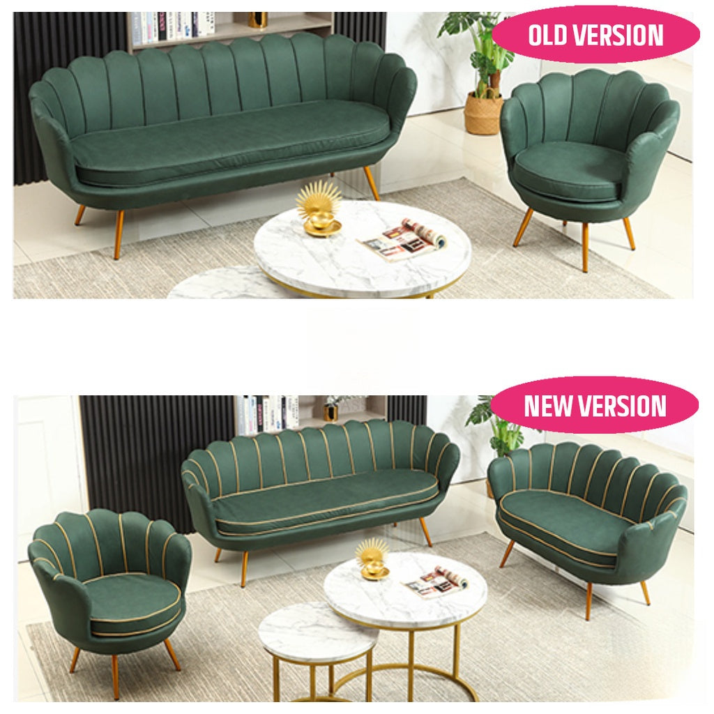 Smooth Soft Fabric Sofa Living Room 1/2/3 Seater Sofa +Pillow