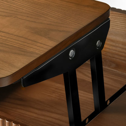 Luxury Wood Coffee Table Wooden Living Room Furniture Lift Top Coffee Table with Side Drawers