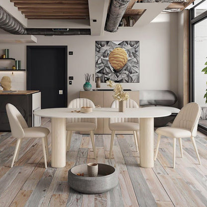 Modern Home Furniture Elegant Combination Sintered Stone Panel Small Dining Table