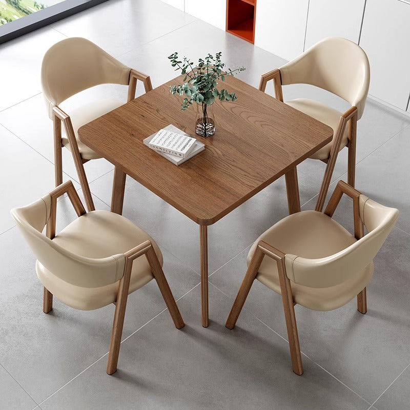 Tea Table Chair Set Small Square Home Dining Table and  Chair
