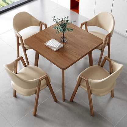 Tea Table Chair Set Small Square Home Dining Table and  Chair