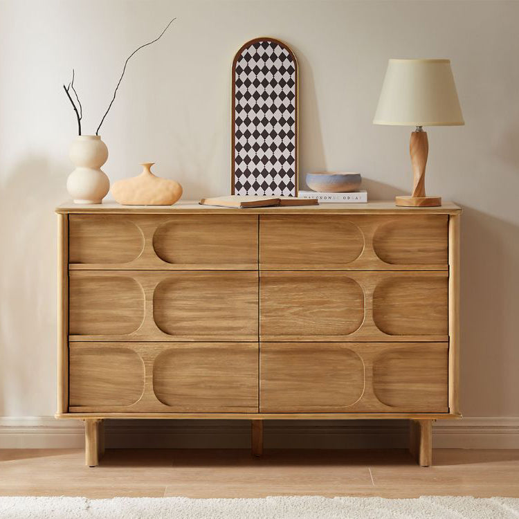 6 Wooden Chest of Drawers Living Room Furniture Console Table Storage Cabinet