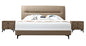 Comfortable Storage-Friendly Soft Upholstered Bedroom Furniture Queen Size Bed