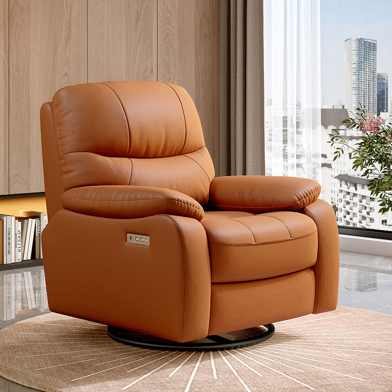 Recliner Functional Sofa Suit Furniture Living Room Manual Retractable Leather Sofa Recliner