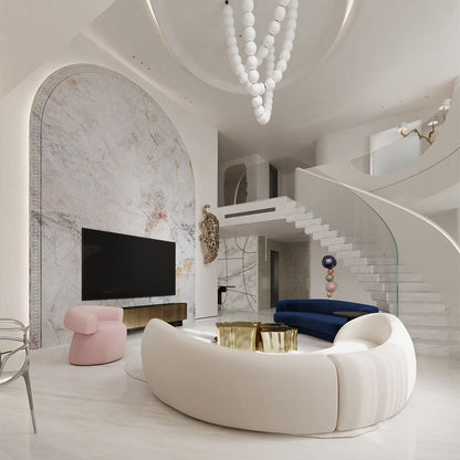 Complete Home Sectional Furniture Living Sofa for Wooden Small Tables Set