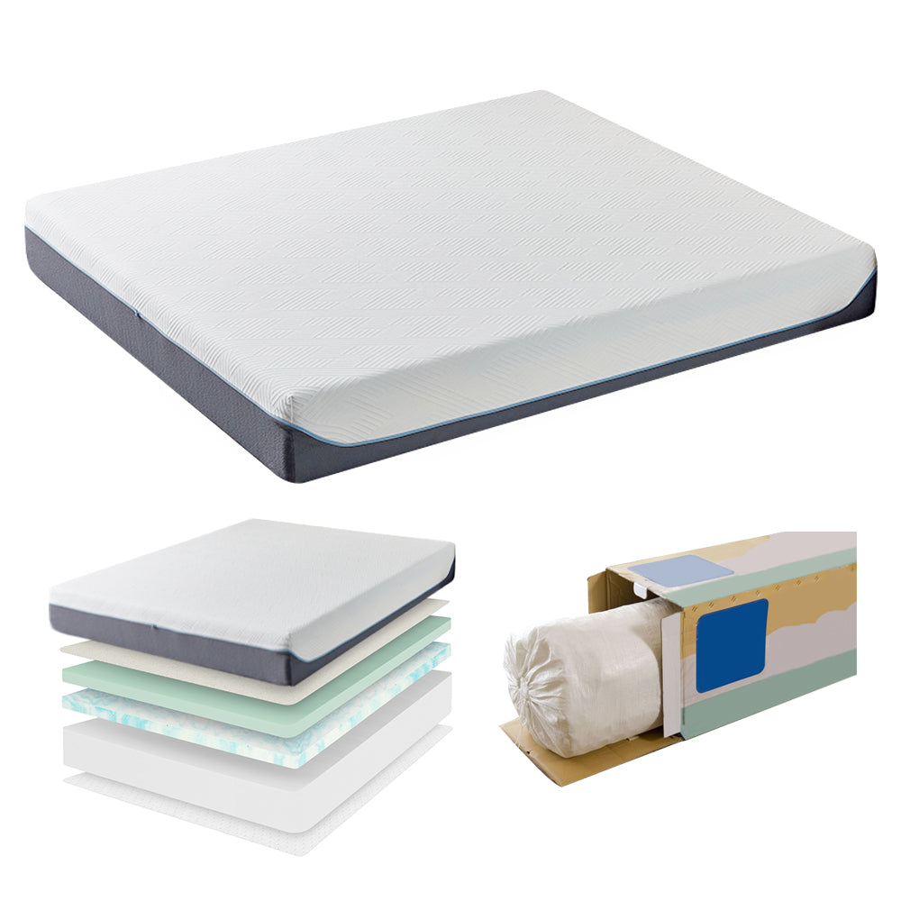 Rectangle Soft Natural Latex Cotton Spring Memory Foam Mattress