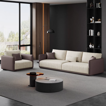 Fabric Modular Sectional Three Four Person Sofa Set