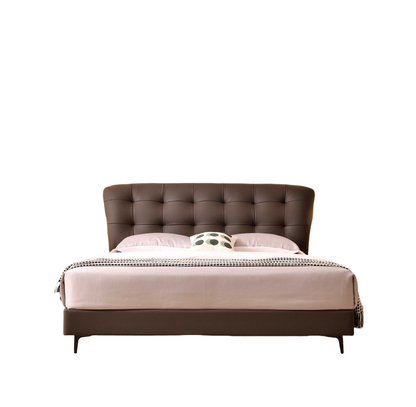 Leather Queen And King Size Beds Suitable For Master Bedrooms