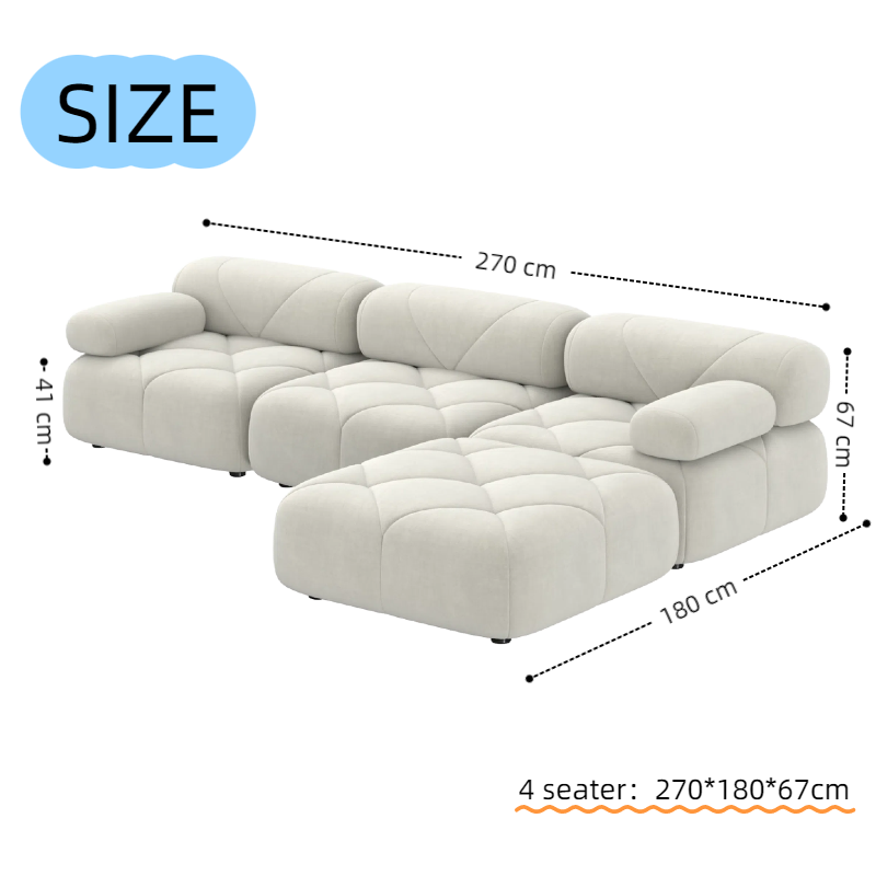 Corner Sectional Sofa BoConcept Lounge Recliner Set for Living Room Furniture