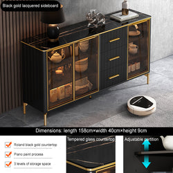 Sideboard Storage Wine Cabinet Kitchen Solid Wood Storage Cabinet