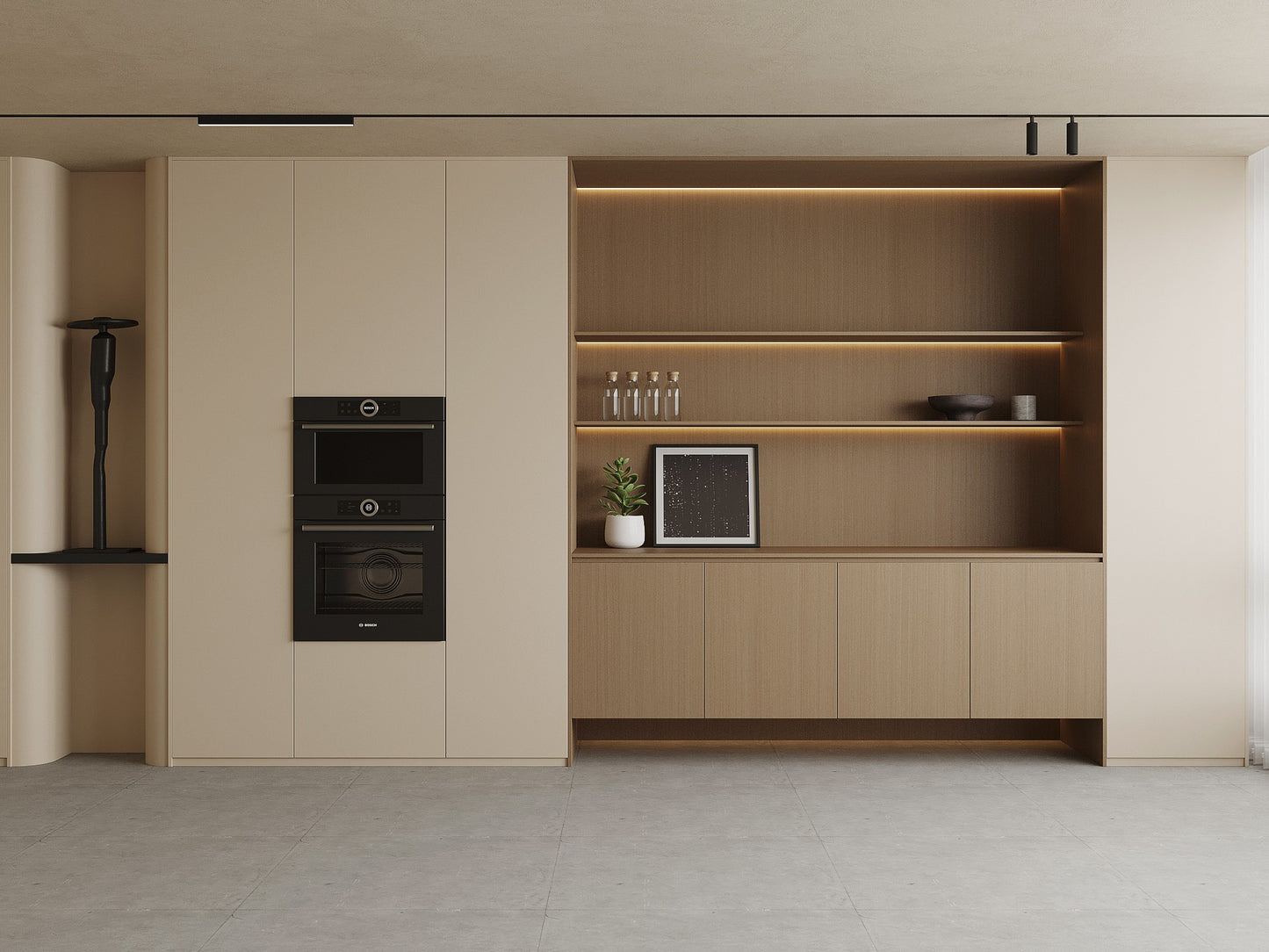 Modern Factory Price Kitchen Cabinet Sets Wood Smart Island
