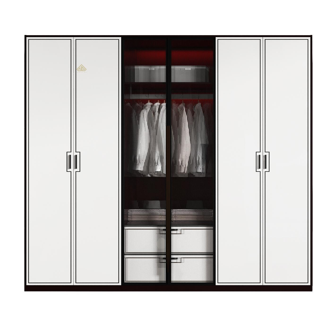 Practical Storage Cabinet  Wooden Wardrobe Made with Particle Board
