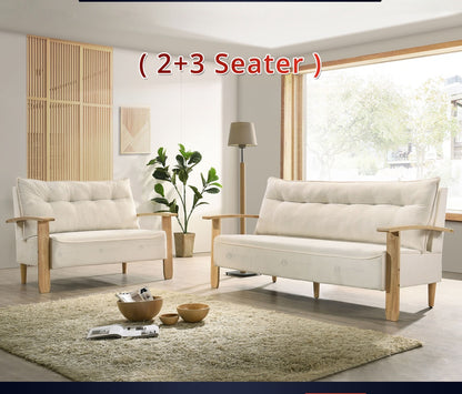 2 / 2 / 3 Seater Fleece Velvet Fabric Sofa / Sofa Bed