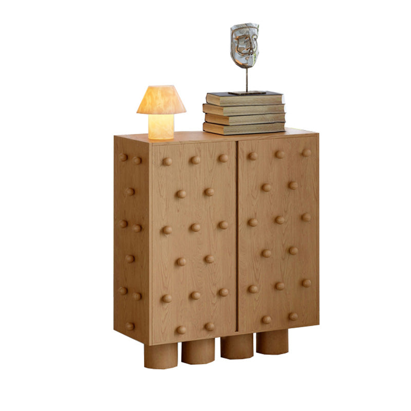 Modern Artistic Sideboard Abstract Wood Cupboard Entryway shoe cabinet