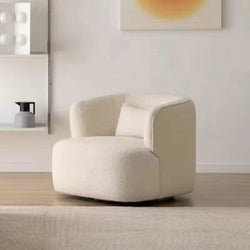 Modern Nordic Single Person Leisure Lazy Sofa Fabric Armrest Accent Chair