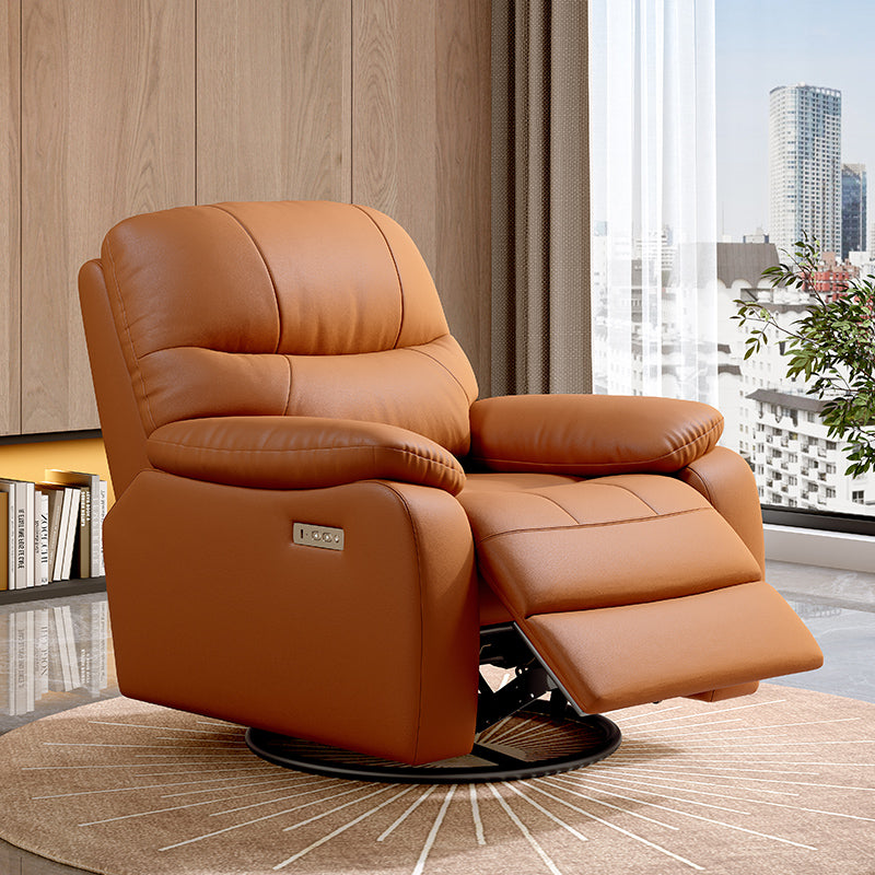 Recliner Functional Sofa Suit Furniture Living Room Manual Retractable Leather Sofa Recliner