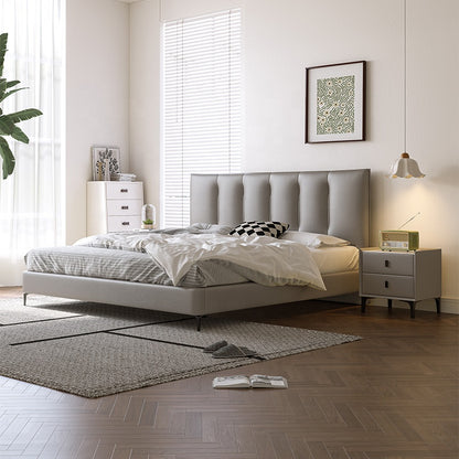 Bed Room Furnitures Queen Size Modern King Synthetic Leather Bed