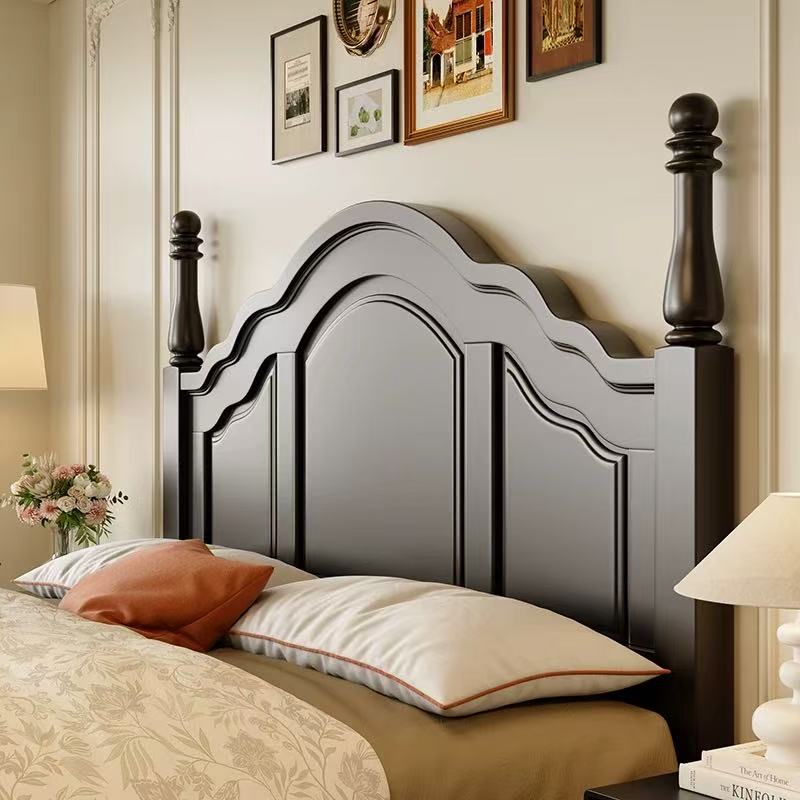 Solid Wood Bed Contemporary Design Home Master Bedroom Double King Queen Size Bed