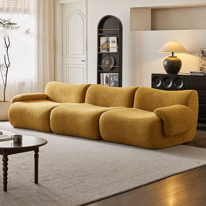 Living Room Sofa 2 3 Seater Velvet Compression Foam Sectional Sofa Set