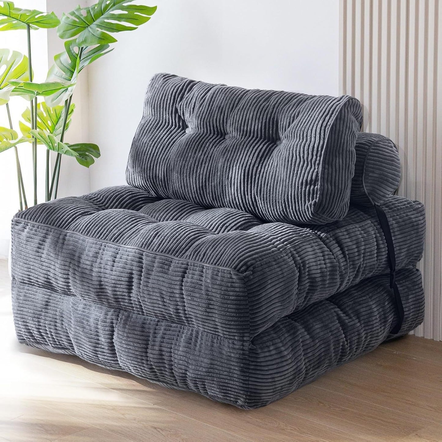 Compression Sofa Lazy Chair Portable Bedroom Vacuum Roll Folding Sofa