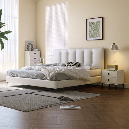 Bed Room Furnitures Queen Size Modern King Synthetic Leather Bed