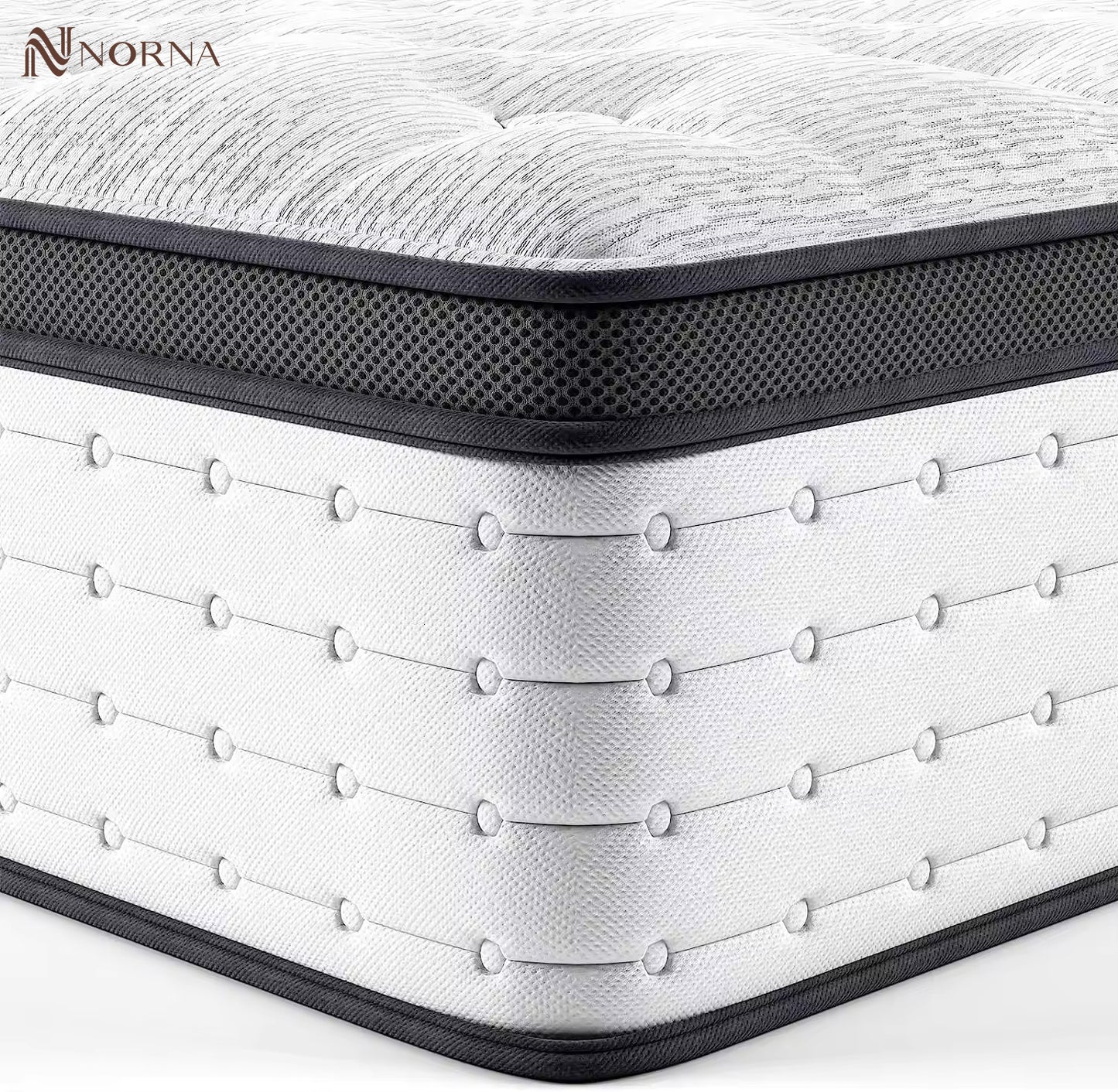 Full Size Mattress 12 Inches King Latex Meomory Foam Pocket Spring Bed Mattress