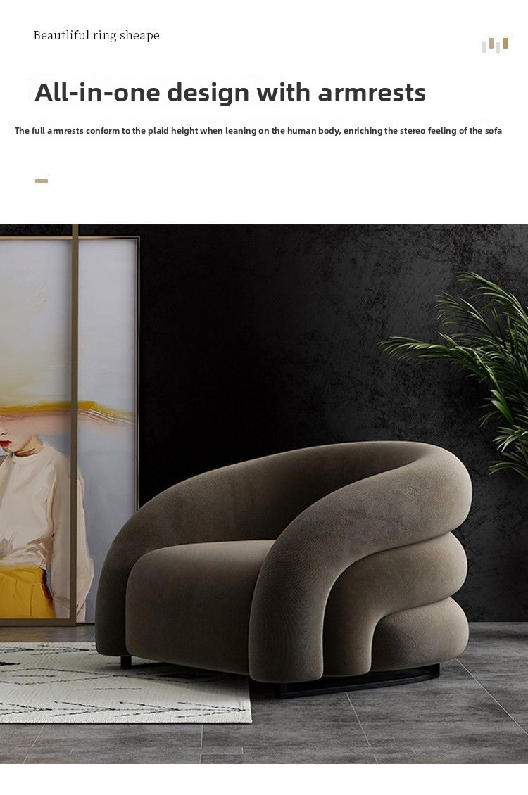 Single Sofa Chair Small Living Room Chair Relaxing Chair Cabinet Living Room