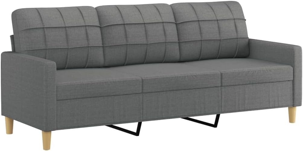 SECOLI Sofa Set 3 Seater + 2 Seater Living Room Sofa Sets Living Room Set Couch Lounge Couch Sofa Couch for Living Room 2-Piece Dark Grey Fabric