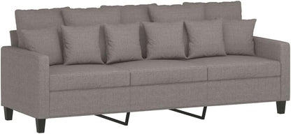 Brokky 3201639 3-Piece Sofa Set with Cushion Sofa Living Room Sofa Set Sofas for Living Room Taupe Fabric