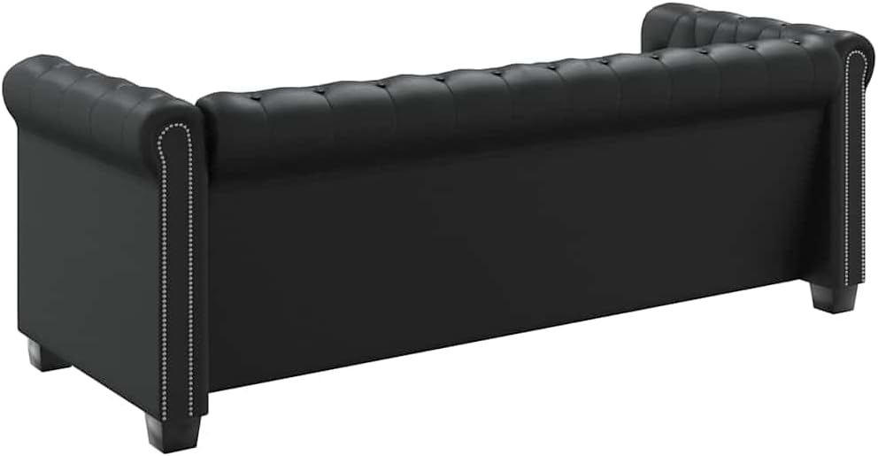 VidaXL 2-& 3-Seater Chesterfield Sofa / Couch, Faux Leather Office Furniture Set