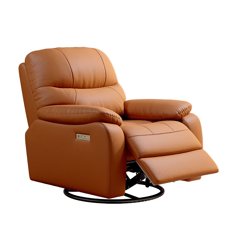Recliner Functional Sofa Suit Furniture Living Room Manual Retractable Leather Sofa Recliner