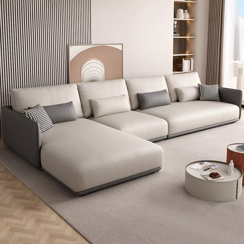 Fabric Modular Sectional Three Four Person Sofa Set