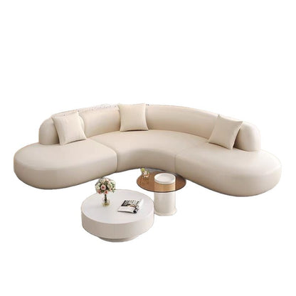 Curved Sectional Sofa Modern Leisure Living Room High-end Internet Celebrity Set
