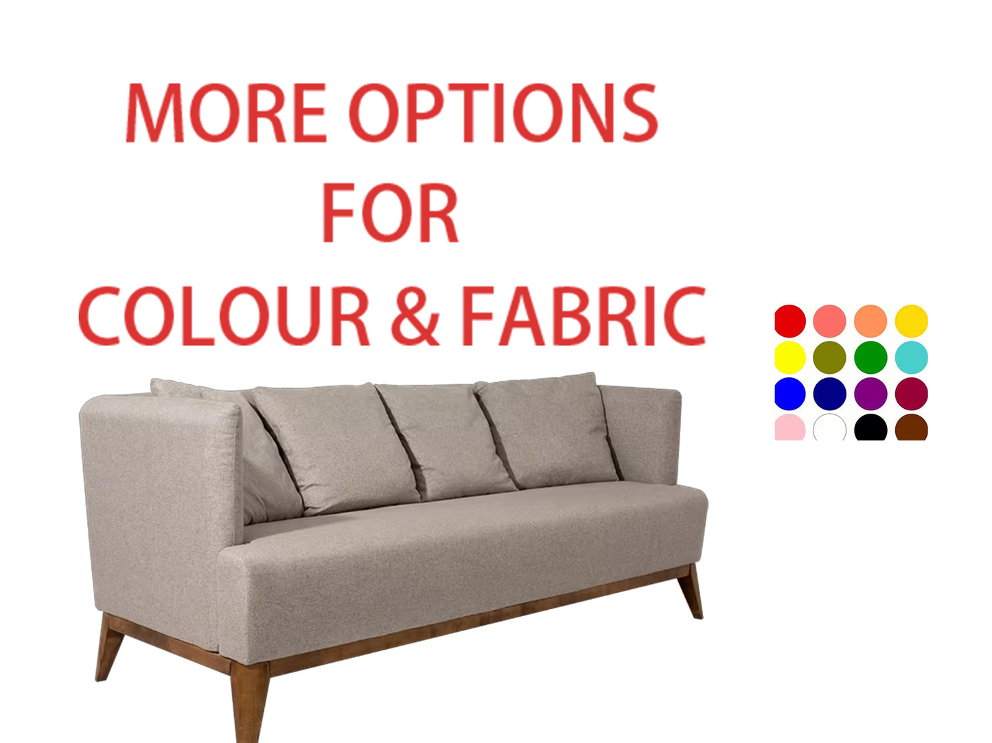 Home Furniture Fabric Sofas Sectional Sofa with Pillows