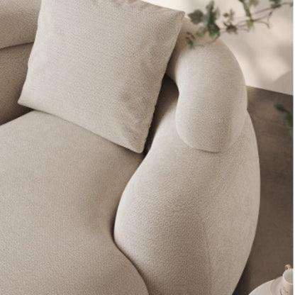 Design Single Person Sofa Italian Minimalist Modern Fabric Sofa Chair Balcony Hotel Apartment Villa Living Room Sofa