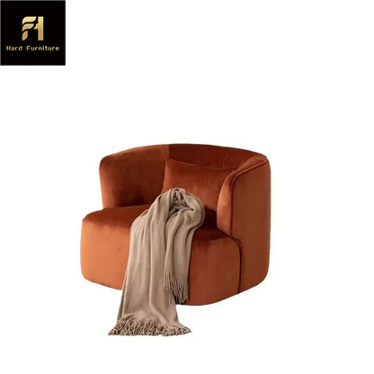 Modern Nordic Single Person Leisure Lazy Sofa Fabric Armrest Accent Chair