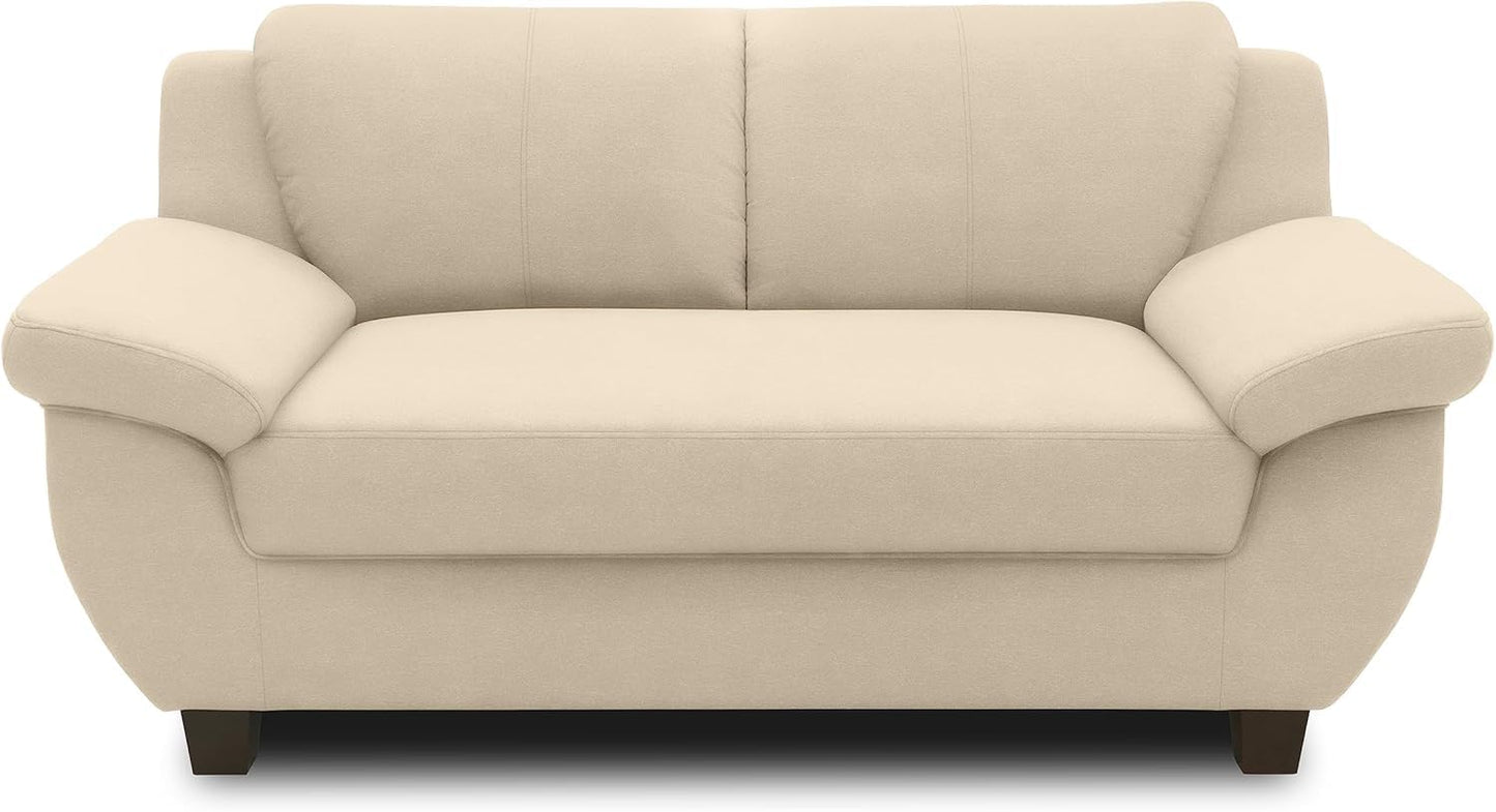 DOMO. collection Panama 3 Seater Sofa 3-Seater Couch Set 3-2-1 Taupe 207 cm