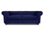 Chesterfield Asti 3-Seater Sofa Set, Glamour Design Sofa Set, Wooden Feet, Upholstered Sofa, for the Living Room