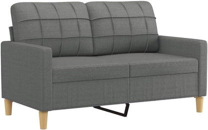 SECOLI Sofa Set 3 Seater + 2 Seater Living Room Sofa Sets Living Room Set Couch Lounge Couch Sofa Couch for Living Room 2-Piece Dark Grey Fabric