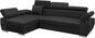 Ecksofa OTTO, Eckcouch mit Schlaffunktion, Federkern, Verstellbare Kopfstützen, Einfacher Klappmechanismus, Bettfunktion, Zusätzlicher Stauraum, Plüsch Anthrazit, Links