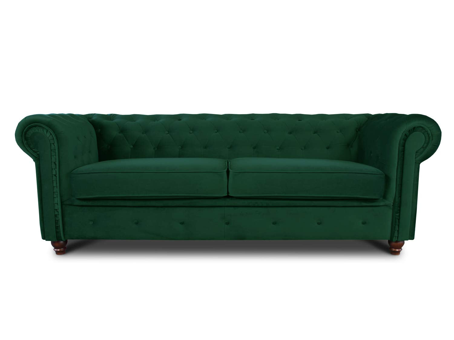 Chesterfield Asti 3-Seater Sofa Set, Glamour Design Sofa Set, Wooden Feet, Upholstered Sofa, for the Living Room