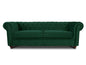 Chesterfield Asti 3-Seater Sofa Set, Glamour Design Sofa Set, Wooden Feet, Upholstered Sofa, for the Living Room