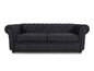 Chesterfield Asti 3-Seater Sofa Set, Glamour Design Sofa Set, Wooden Feet, Upholstered Sofa, for the Living Room