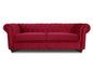 Chesterfield Asti 3-Seater Sofa Set, Glamour Design Sofa Set, Wooden Feet, Upholstered Sofa, for the Living Room
